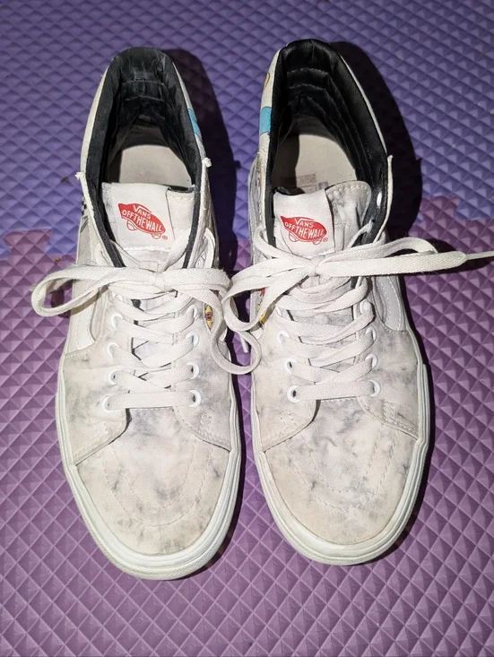 vans skate sk8 hi twisted positivity grey tie dye skate shoes - Picture 2 of 5